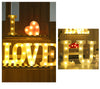 Luminous LED Letter Number Night Light English Alphabet Number Battery Lamp Romantic Wedding Christmas Party Decoration