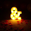 Luminous LED Letter Number Night Light English Alphabet Number Battery Lamp Romantic Wedding Christmas Party Decoration