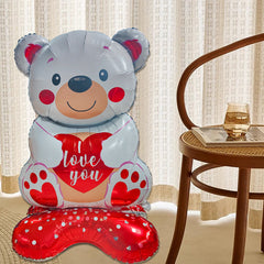 Love Standing Bear Aluminum Balloon