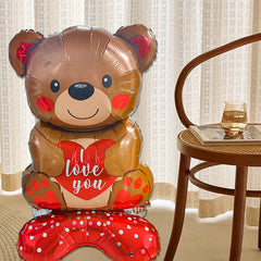 Love Standing Bear Aluminum Balloon