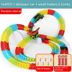 Children's Roller Coaster Dinosaur Track Electric Plastic Toy