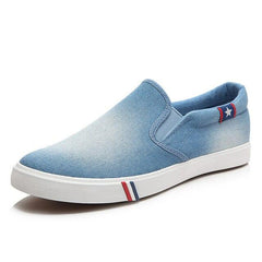 Breathable Washed Denim Canvas Shoes Men