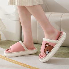 Linen Slippers For Women Indoor Non-slip