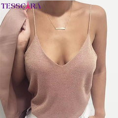 TESSCARA Women Summer Casual Cami New Fashion