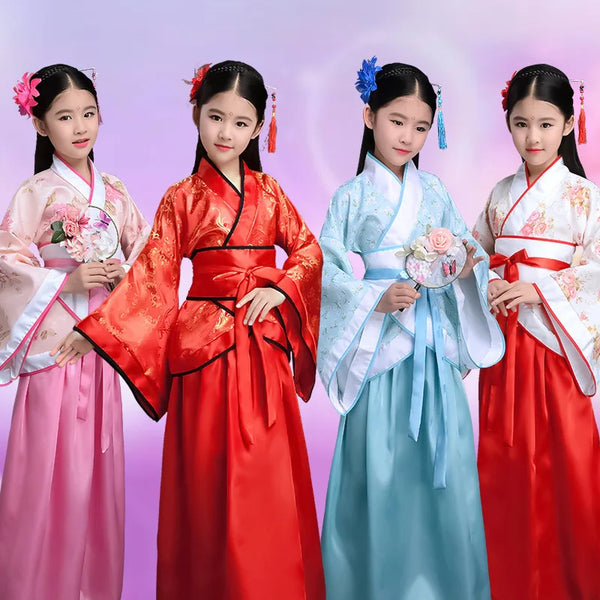 Chinese silk robe Costume Girls