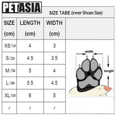 Fur Winter Pet Dog Snow Boots Waterproof  4Pcs/Set