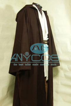 Cosplay Costume Obi Wan Costume Tunic Cloak Halloween Costumes for Adult Men