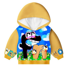 Childrens  Alphabet Lore Hooded Full Sleeve Tracksuit