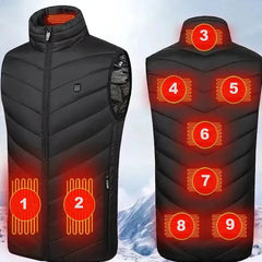 Winter USB Heating Vest Flexible Electric Jackets