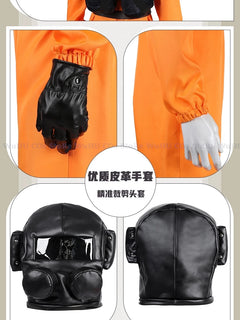 Game Lethal Company Cosplay Jumpsuits Lethal Mask Clothing Jumpsuit