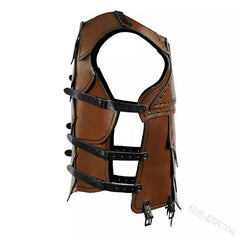 Medieval Steampunk Viking Knight Leather Vest