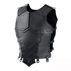 Medieval Steampunk Viking Knight Leather Vest