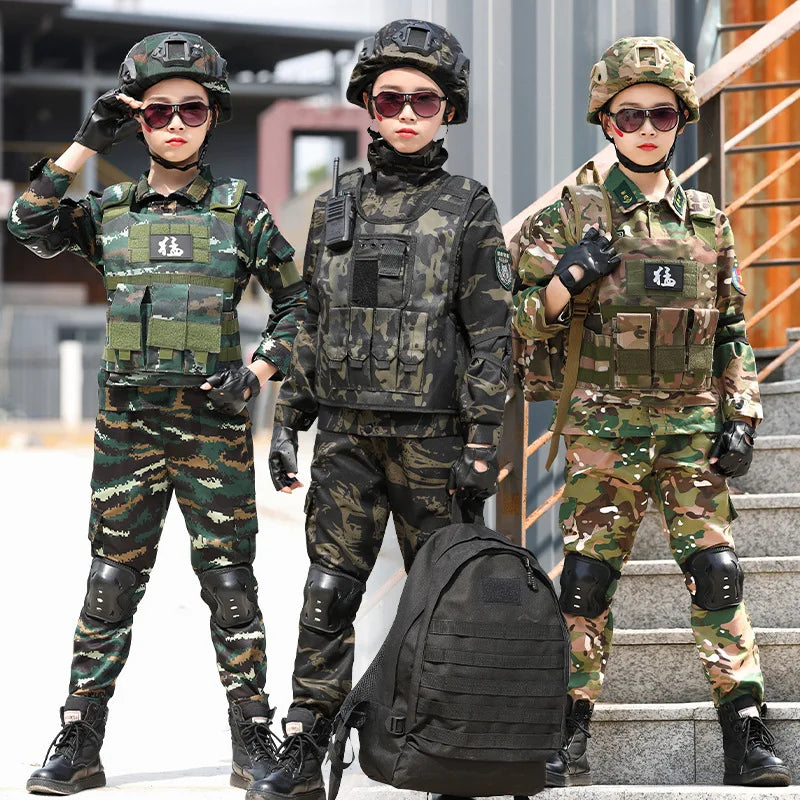 Children's camouflage clothing set