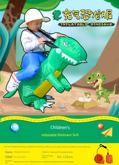 Dinosaur Kids Inflatable Funny Props Mount