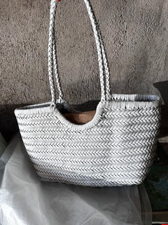 100% Natural Cowhide Weave Handbags