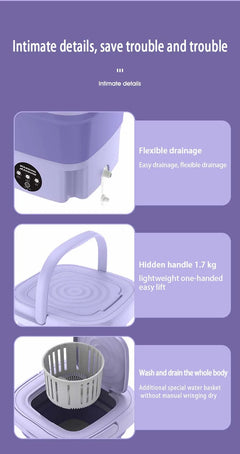 Home Small Folding Washing Machine