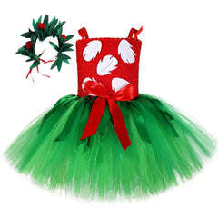 Lilo Tutu Dress for Baby Girl Christmas Halloween Costume Kids Hawaiian Dresses for Girls Party Princess Outfits with Garland