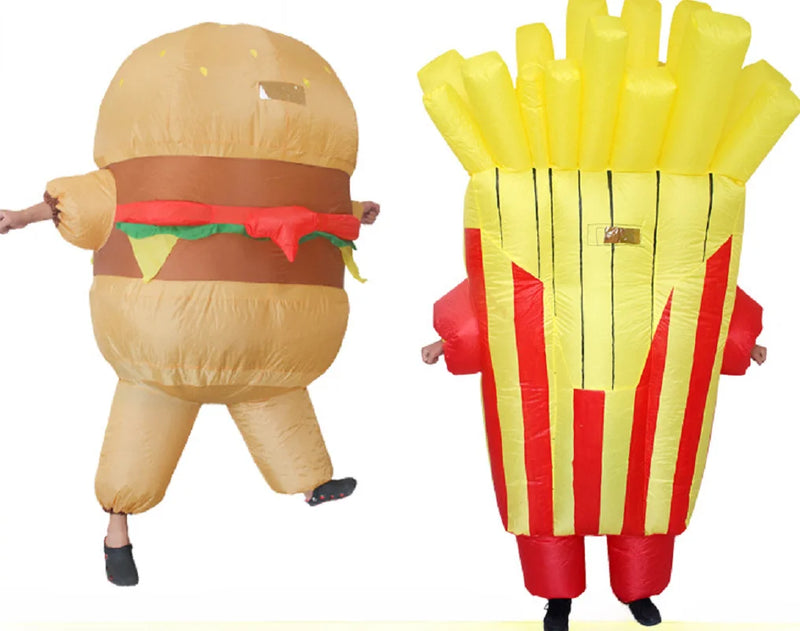 French Fries Inflatable Costume / Costume Burger