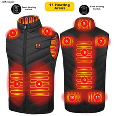 Winter USB Heating Vest Flexible Electric Jackets