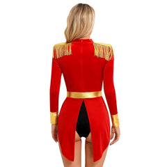 Womens Circus Ringmaster Costume Jumpsuit Halloween