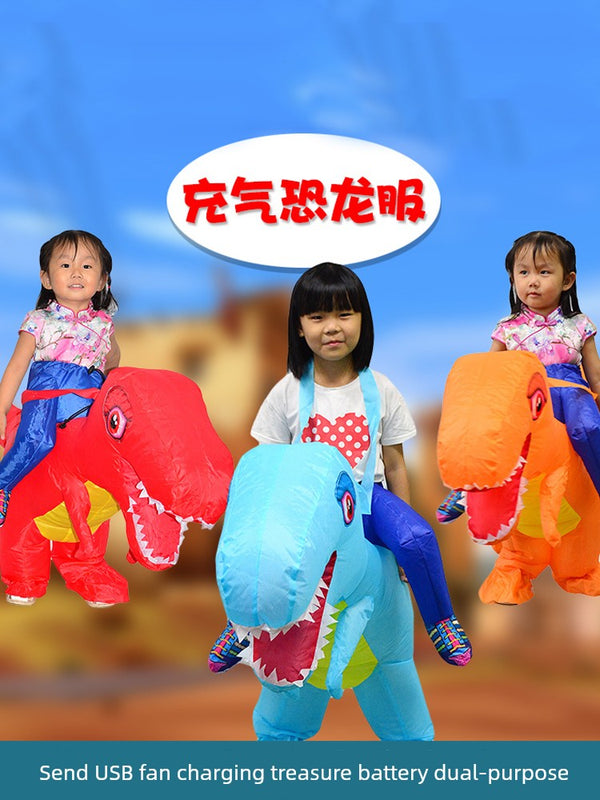 Dinosaur Kids Inflatable Funny Props Mount