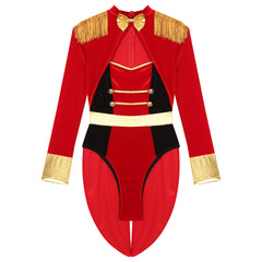 Womens Circus Ringmaster Costume Jumpsuit Halloween