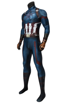 Infinity War Captain America Cosplay Avengers Boy Costume Superhero 3D Printed Spandex Halloween Costume