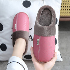 Woman Waterproof Fur Slides Shoes