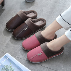 Woman Waterproof Fur Slides Shoes