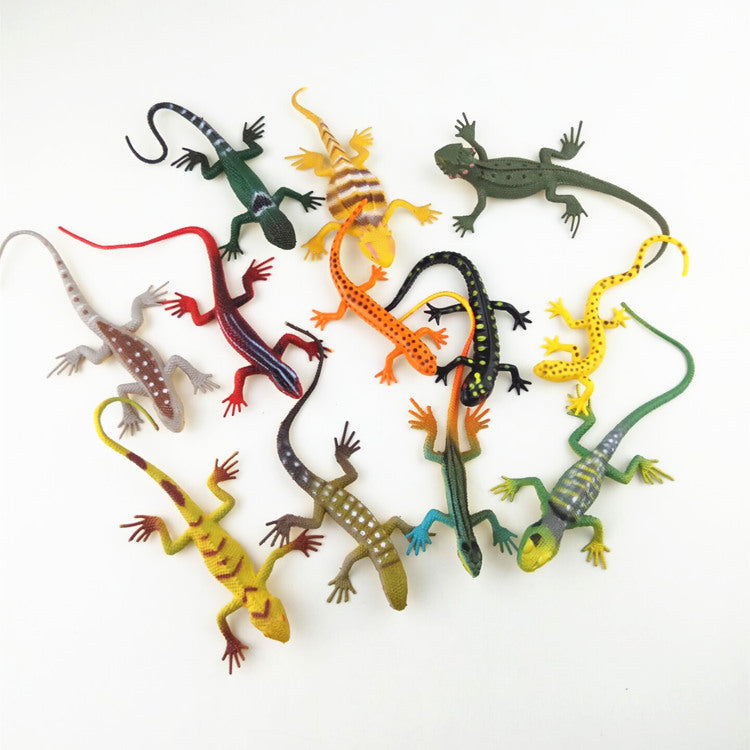 Simulation Lizard Chameleon Gecko Soft Glue Reptile Model