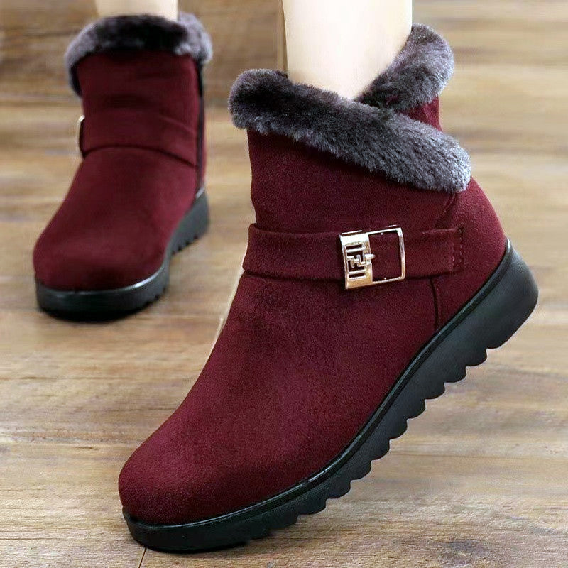 Women Plush Snow Boots