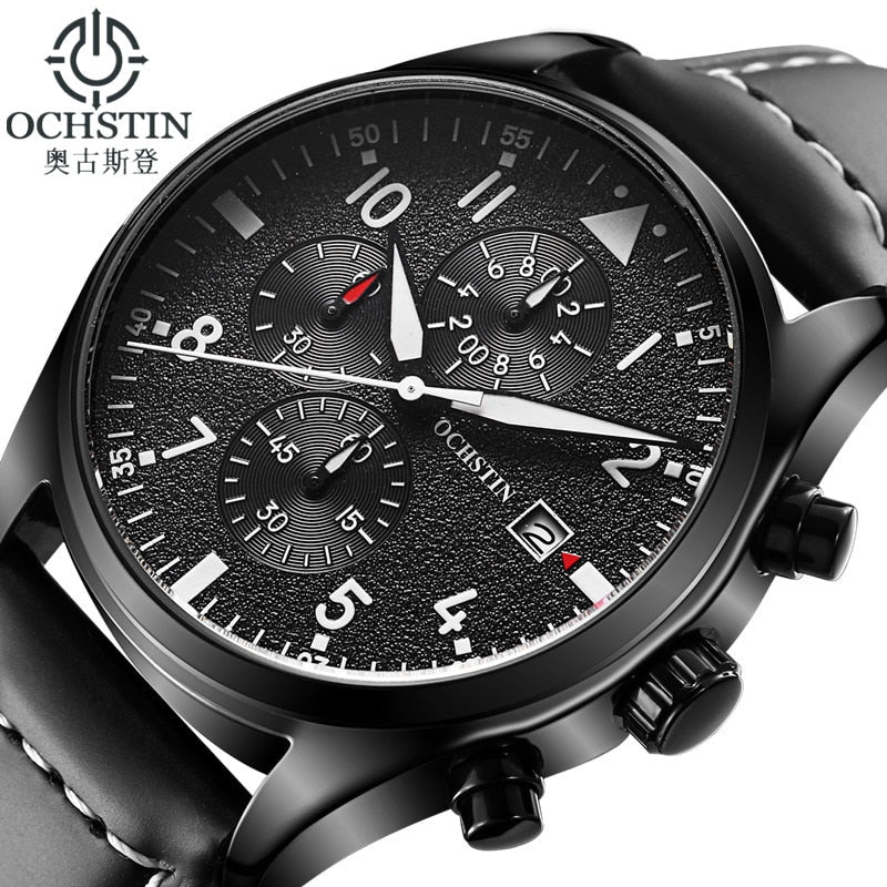 Mens Business Watches Top Brand Luxury Waterproof  Watch