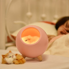 Bionic Cat Stepless Dimming Atmosphere Night Light